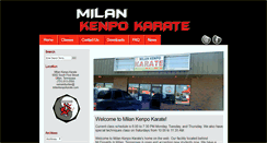 Desktop Screenshot of milankenpokarate.com